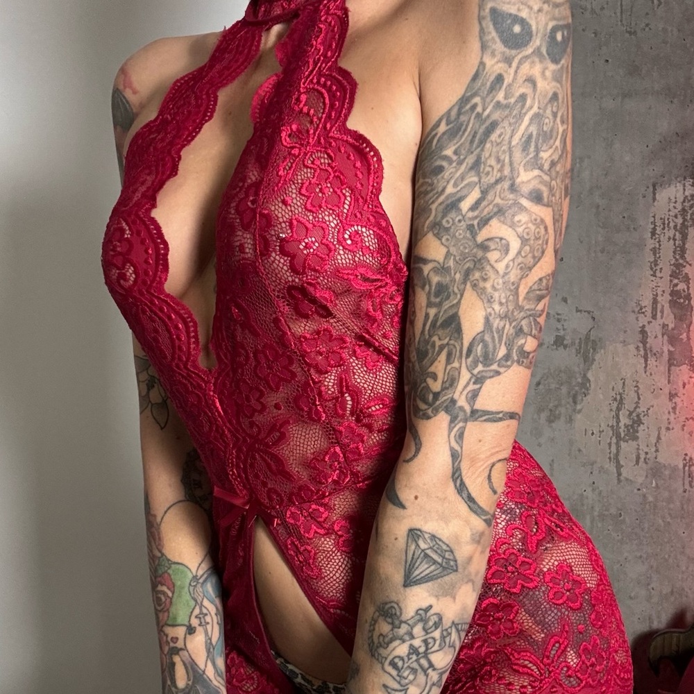 Red lingerie